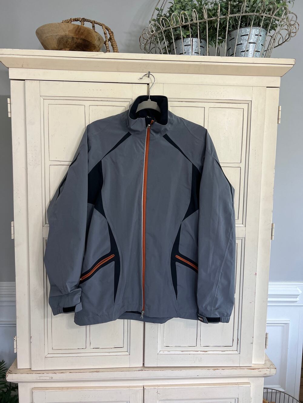 Kerrits womens size large gray zip up jacket Equestrian